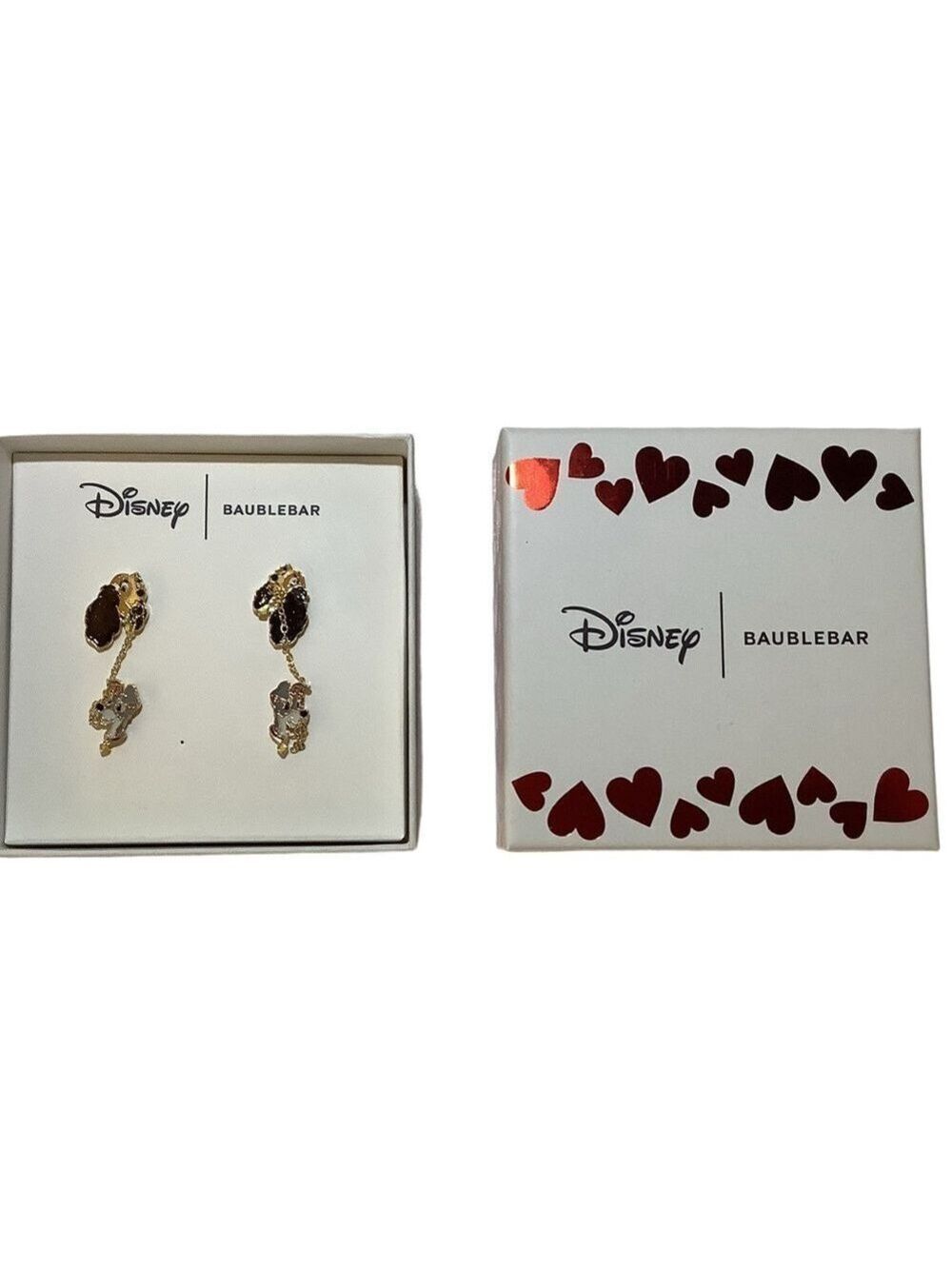 BaubleBar x Disney Lady & The Tramp Dual Hole Earrings New